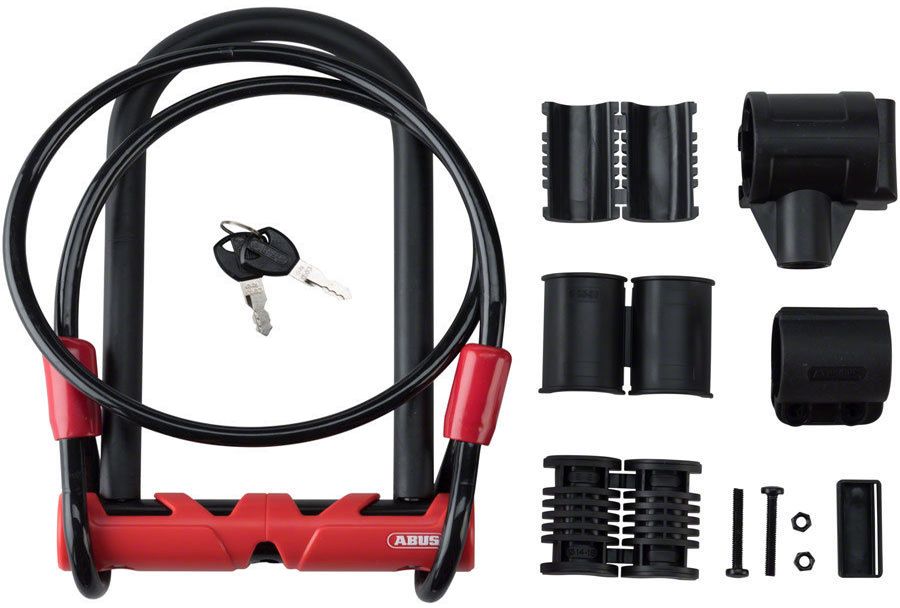 Abus Ultimate 420/140 Bügelschloss inkl. Cobra Schlaufenkabel und USH Halterung kaufen | Bike-Discount