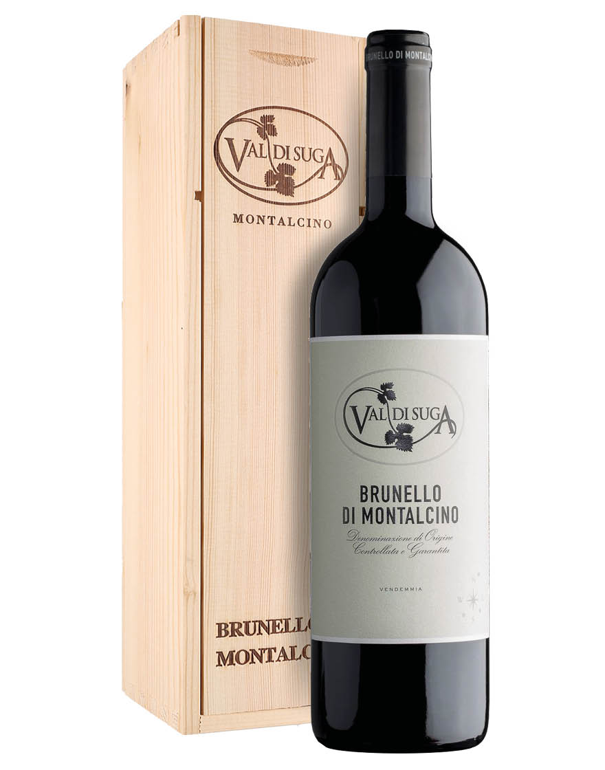 Brunello di Montalcino DOCG 2017 Val di Suga 0,75 ℓ, Caisse bois