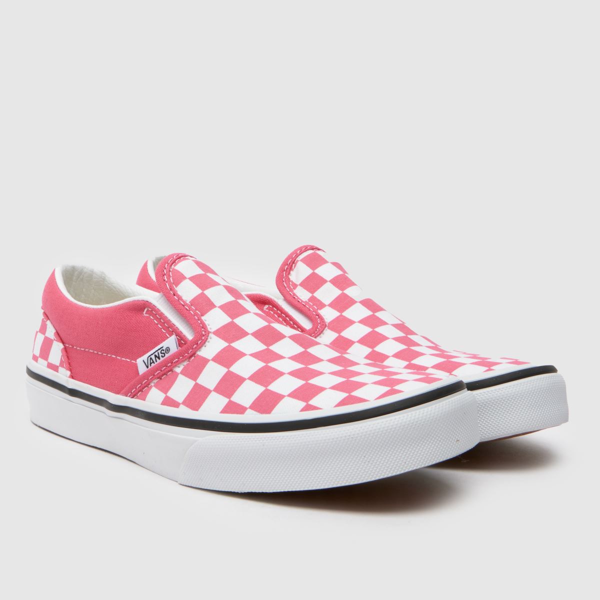 Vans fehér és rózsaszín klasszikus slip-on lány junior tornacipő
