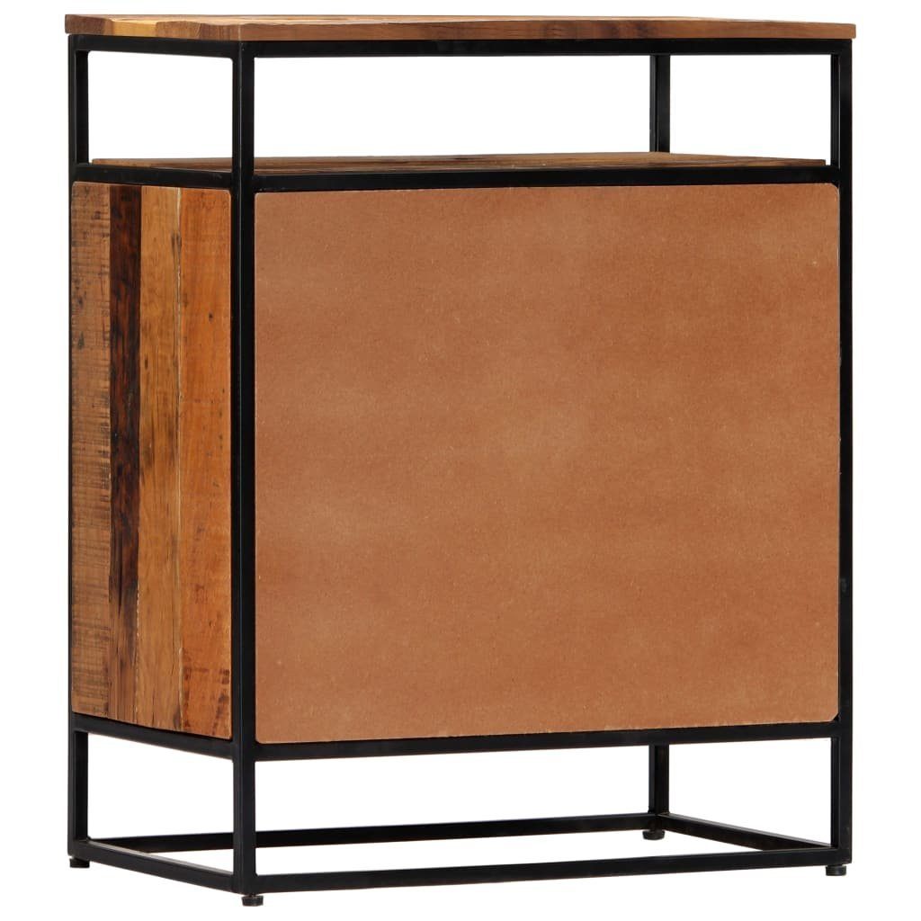 vidaXL Sideboard Beistellschrank 60x35x76 cm Massives Altholz und Stahl