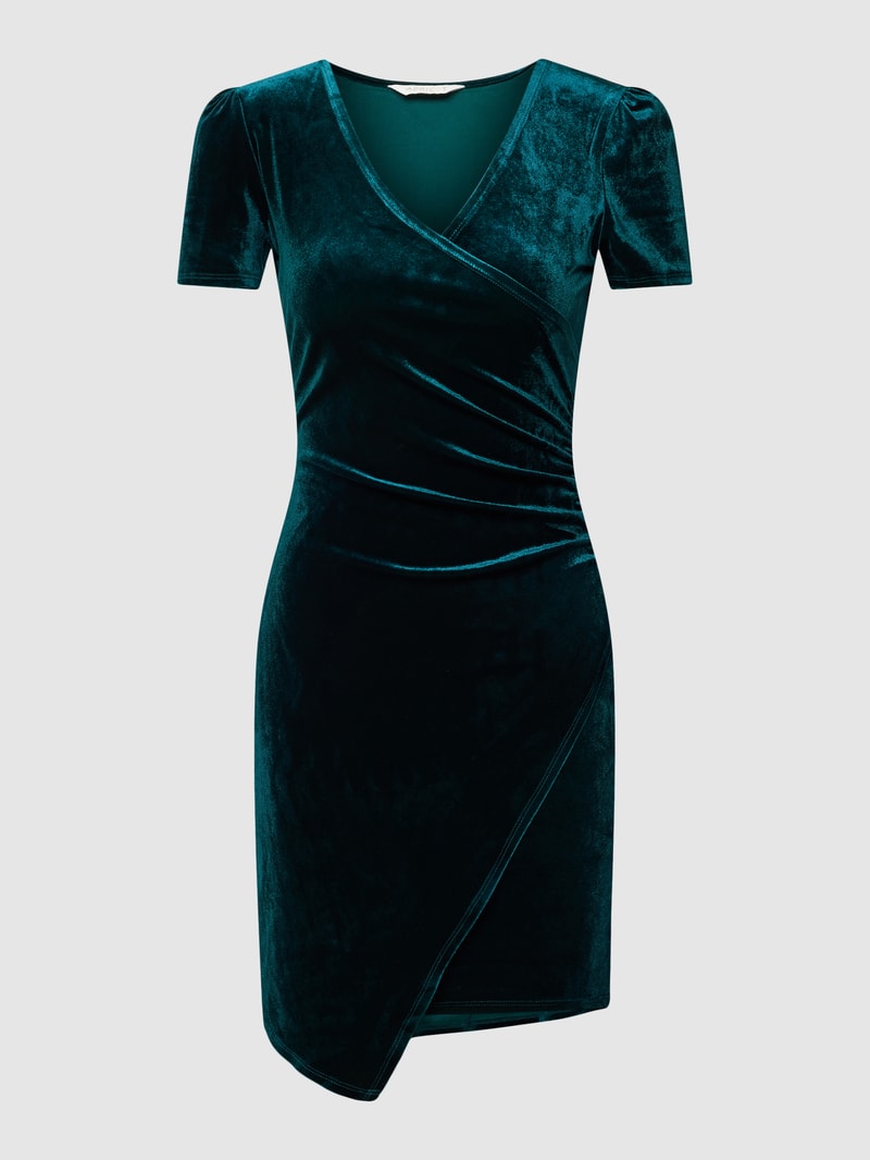 Cocktailkleid mit Raffungen in grün