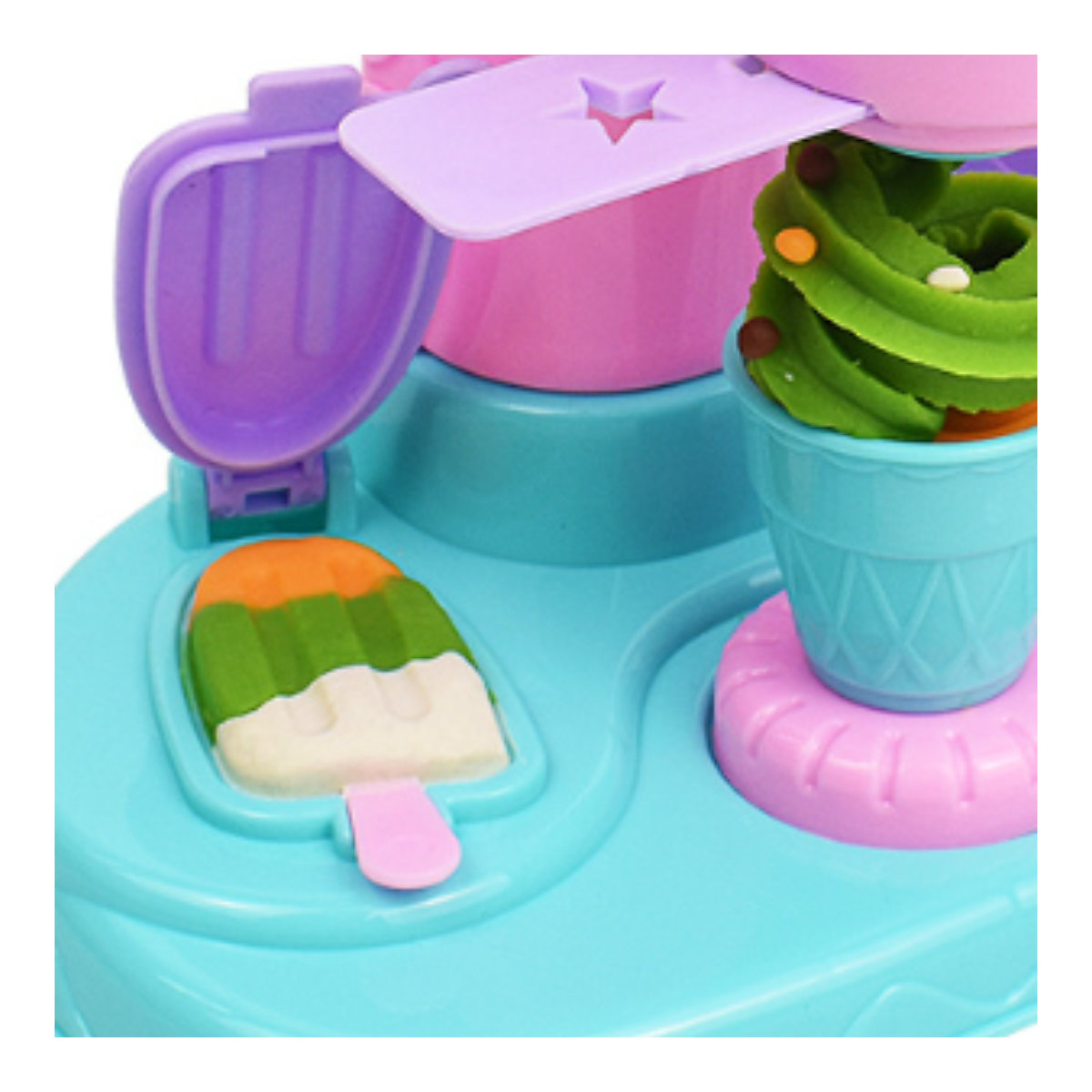 Kinderspielhaus Spielzeug Kinder DIY Ice Cream Color Slime Machine Set Spielzeug