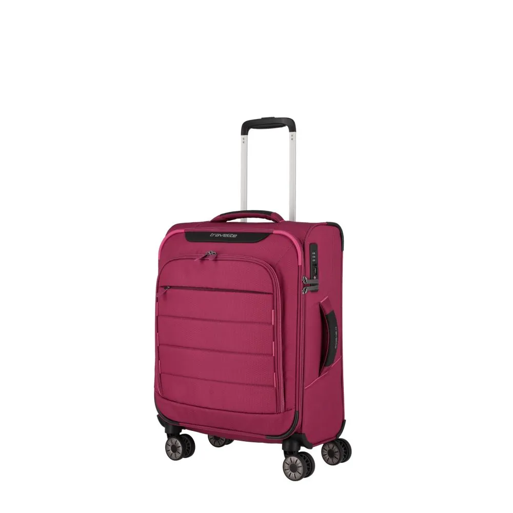 Travelite SKAII Kofferset 4 Rollen Größe L\/M\/S - Abendrot