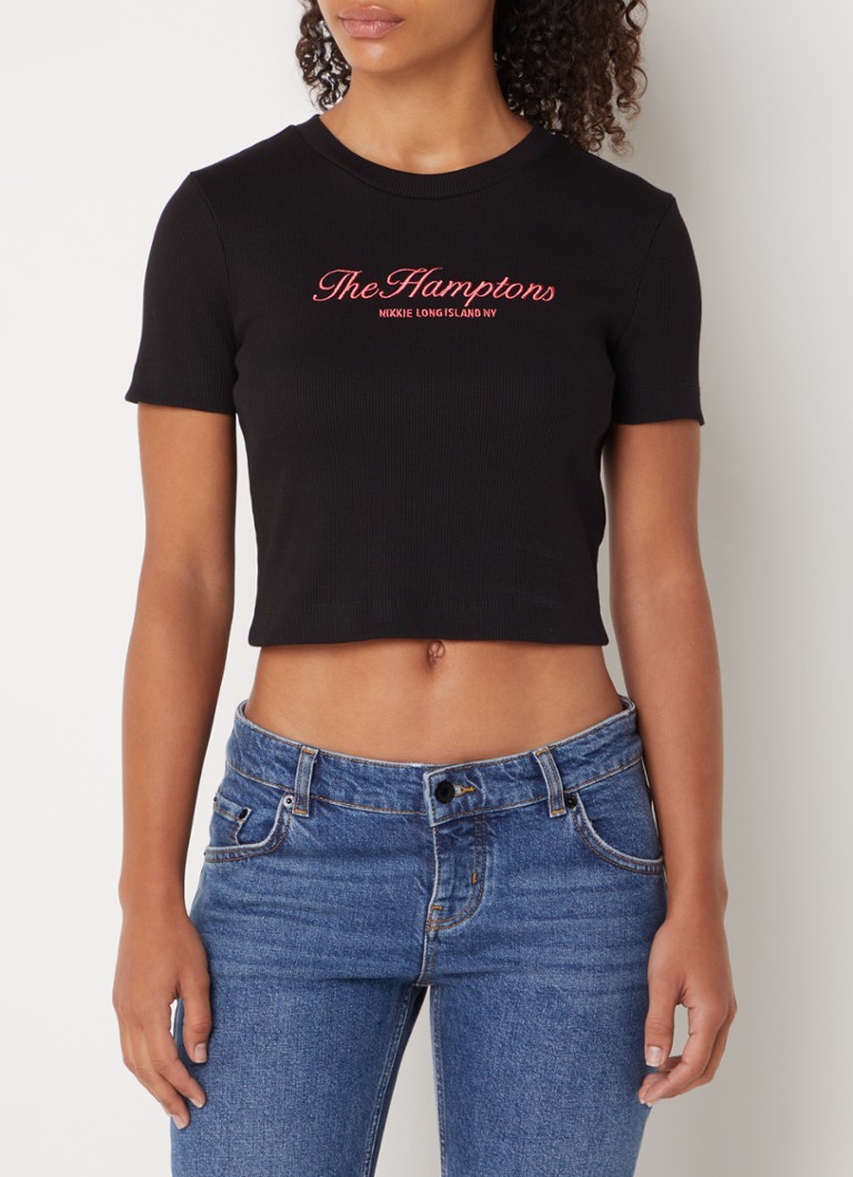 Top corto NIKKIE The Hamptons con logo ricamato