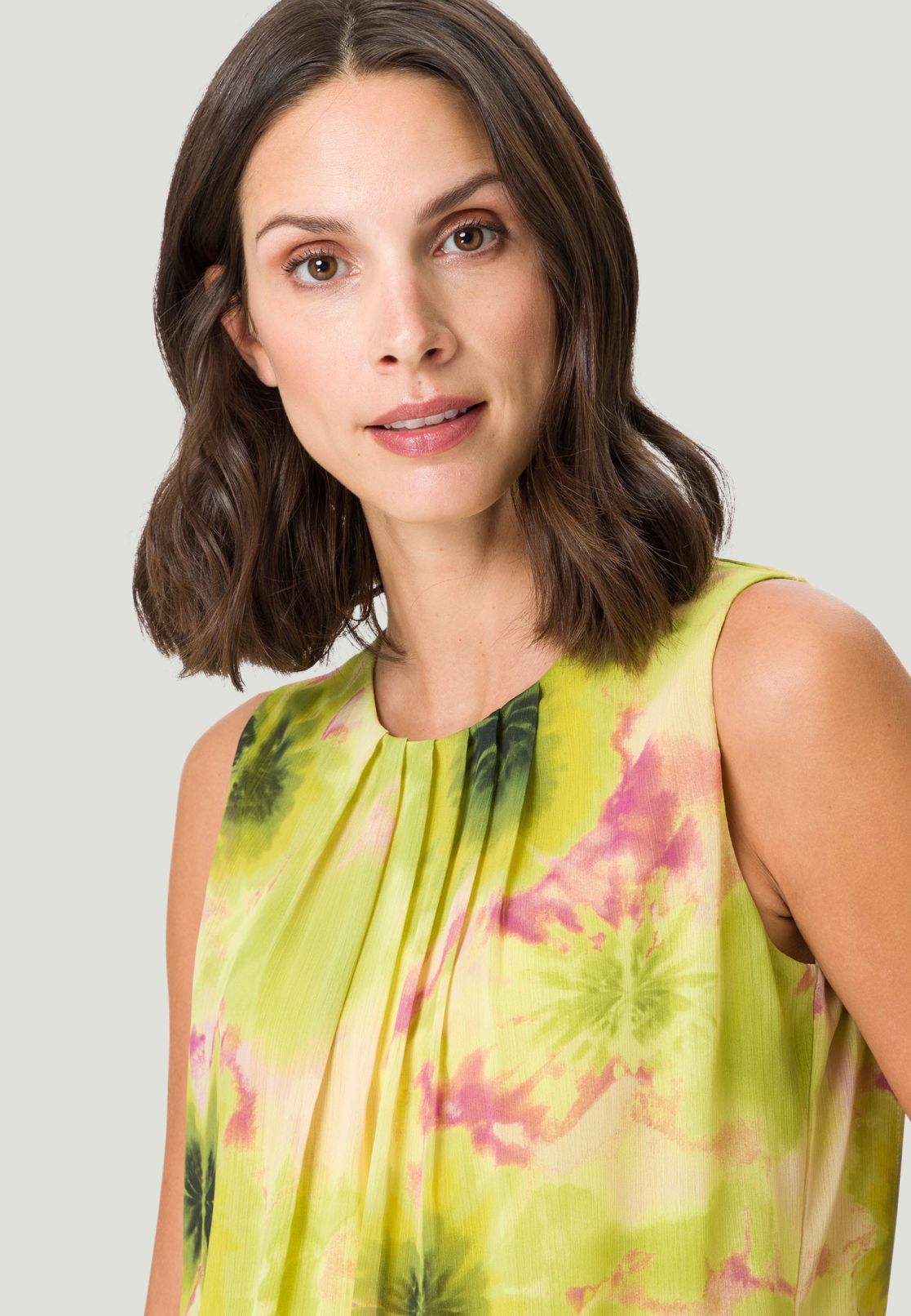Blusentop Chiffon mit Druck