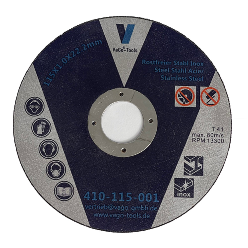 Vago-Tools Trennscheiben Flexscheiben 115mmx1mm Edelstahl Metall Stahl 100 Stück