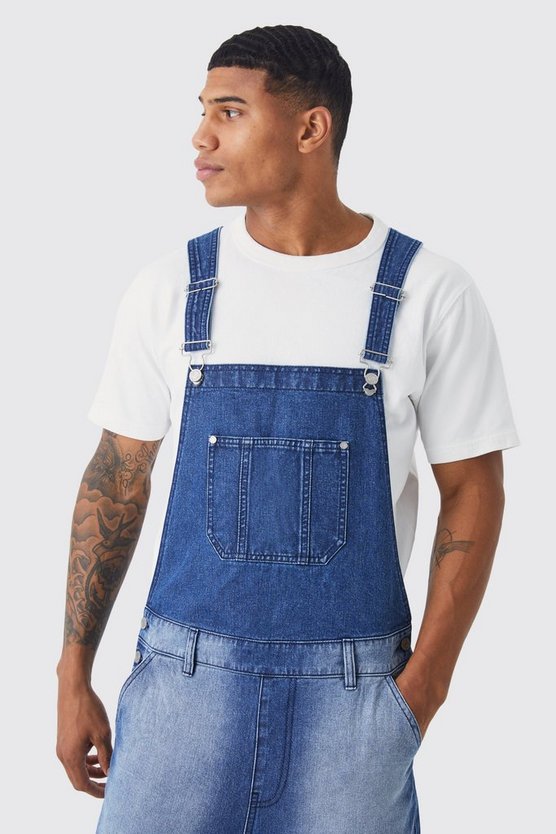 Lockere Latzhose mit Farbverlauf