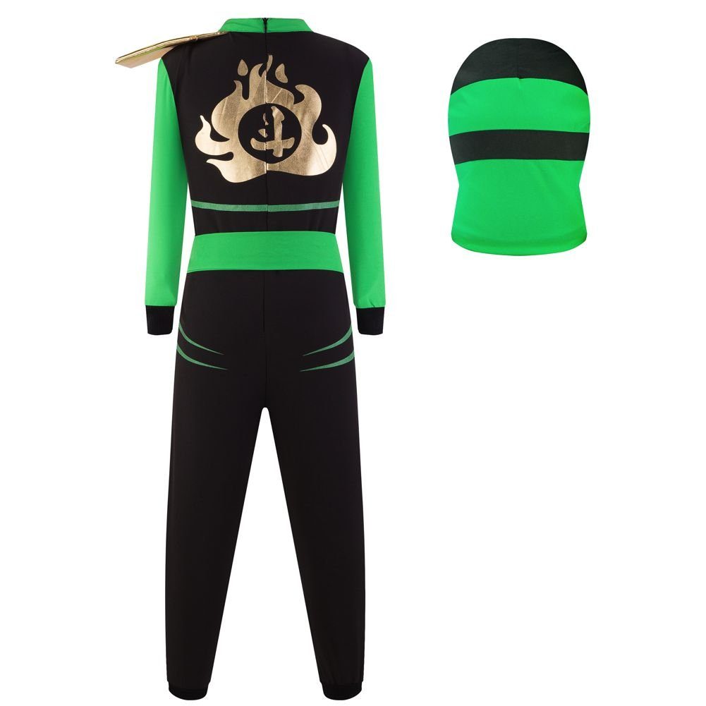 Katara Partyanzug Kinderkostüm Ninja Krieger für Jungs und Mädchen, mit Maske und Handschuhen, Fasching, Karneval, Halloween, Verkleidung