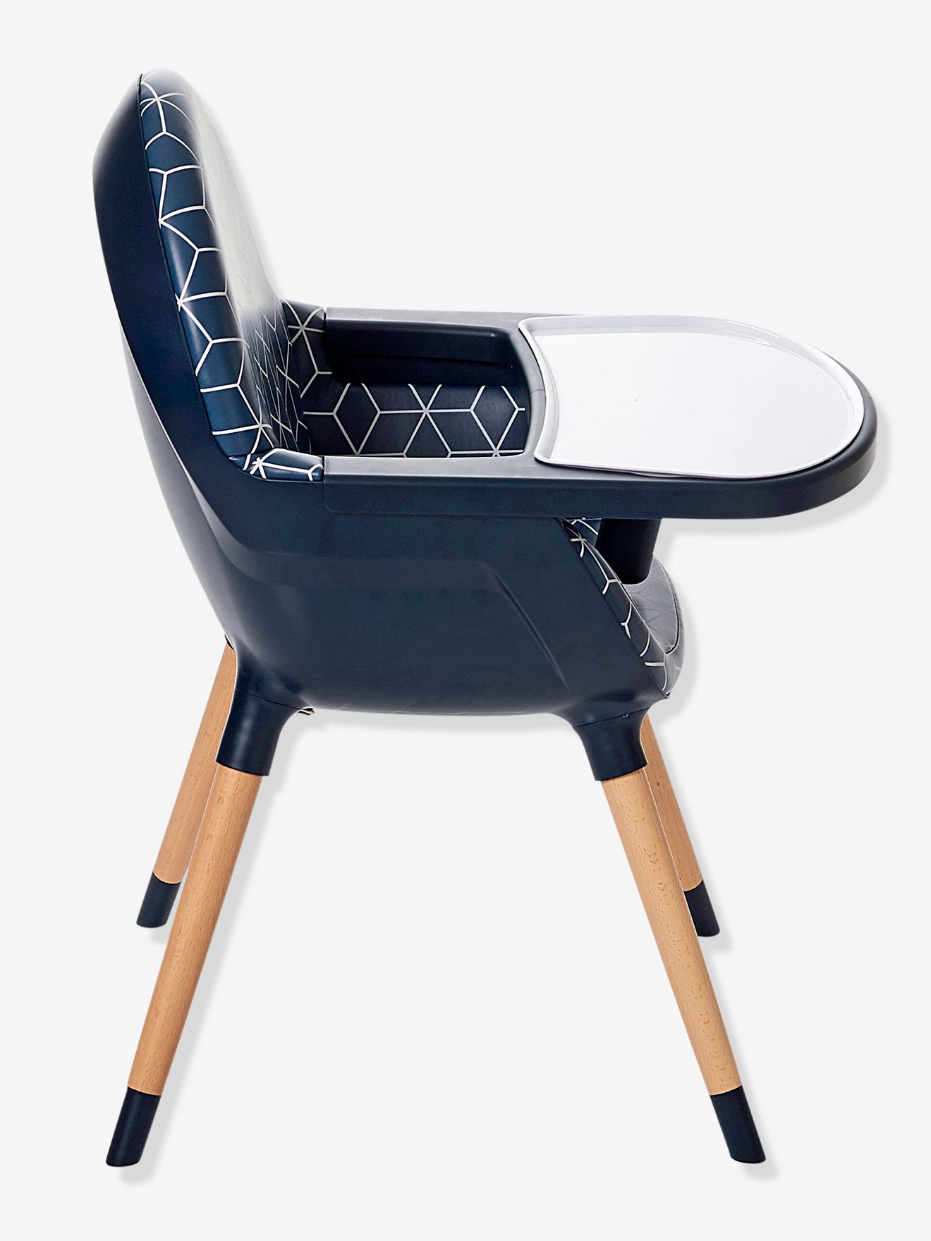 Vertbaudet Mitwachsender Kinder Hochstuhl TOPSEAT - blau bedruckt