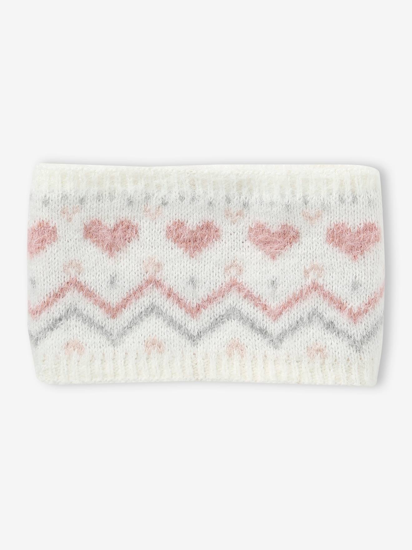 Vertbaudet Mädchen Baby-Set: Mütze, Rundschal & Fäustlinge - wollweiß