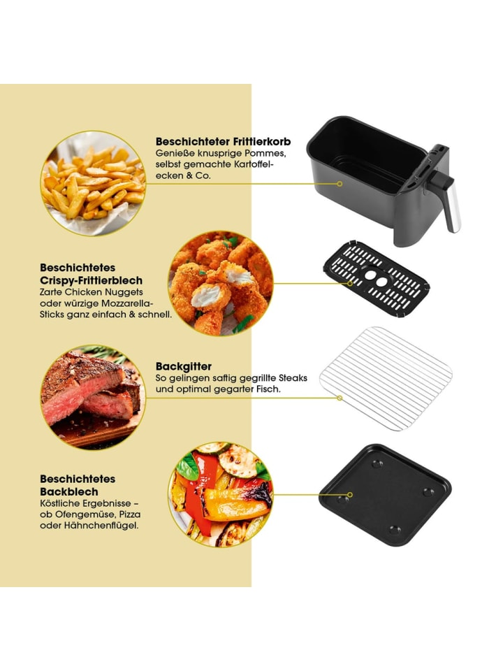 Gourmetmaxx GOURMETmaxx 4-in-1-Heißluftfritteuse - Fritteuse, Ofen, Grill & Dörrautomat in günstig kaufen onesize