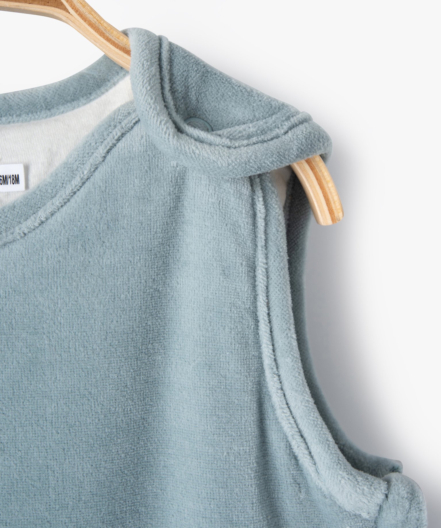 Gigoteuse hiver en velours avec motif panda TOG 3,5 bleu | GEMO