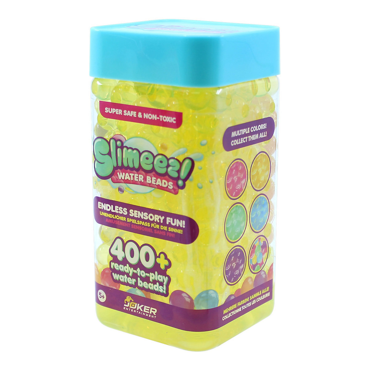 Slimy SLIMEEZ Water Beads - bunte, glitschig-weiche Wasserperlen zum Spielen und Zerdrücken