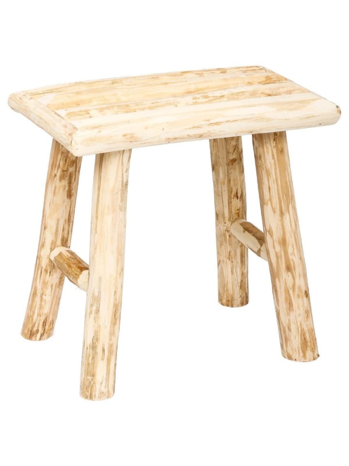 Atmosphera Créateur d'intérieur Holzhocker in beige günstig kaufen onesize