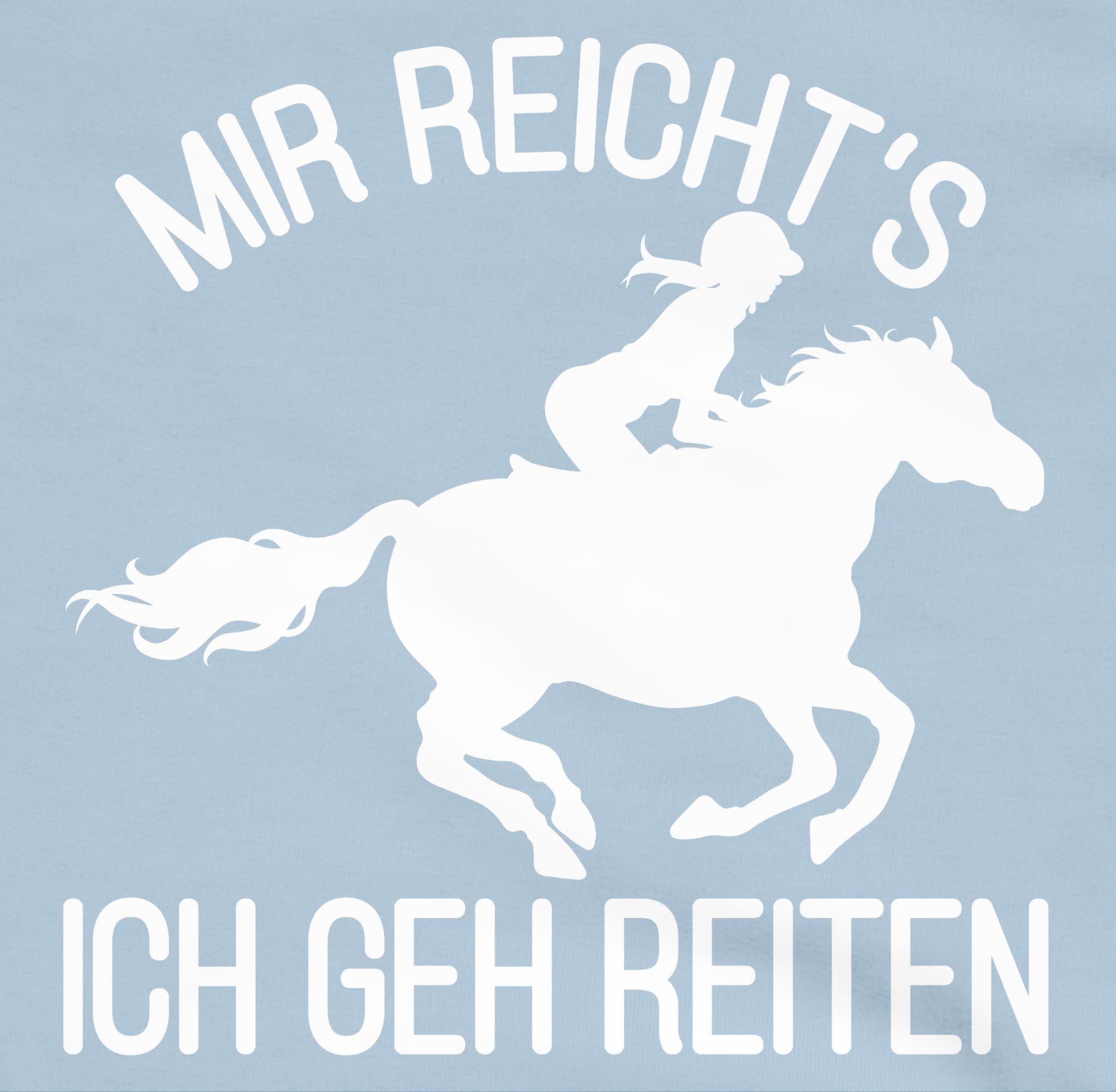 Shirtracer Hoodie Mir reicht's ich geh reiten mit Pferd und Reiterin - Pferde Mädchen Geschenke Pferde Geschenk Pferdeliebhaber Pferde Mädchen Horse Horses - Tiermotiv Animal Print - Kinder Premium Kapuzenpullover mädchen hoodie 152 - mir reichts ich