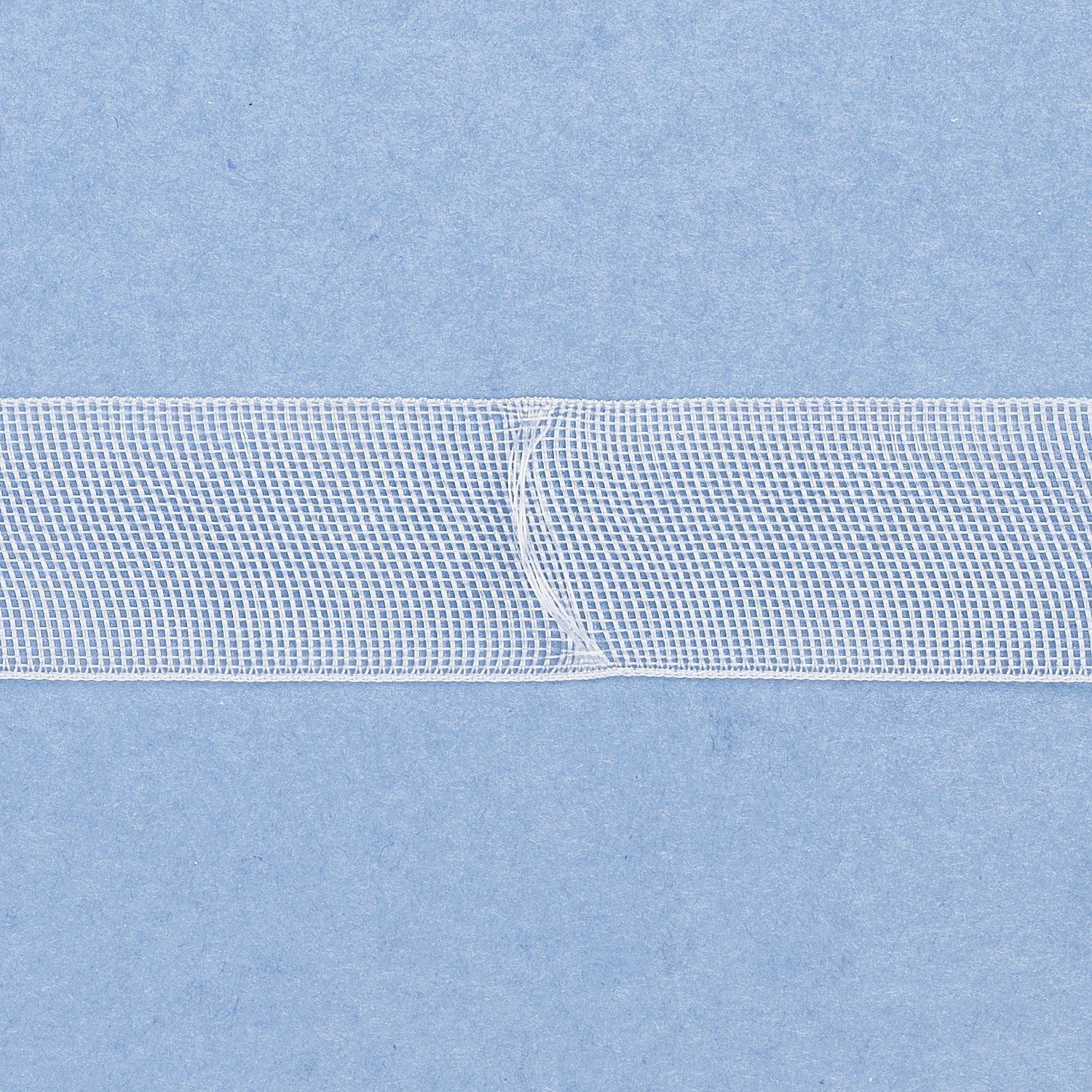 buttinette Raff- und Faltrolloband mit Querschlaufen, Breite: 1,8 cm, Länge: 10m-Rolle