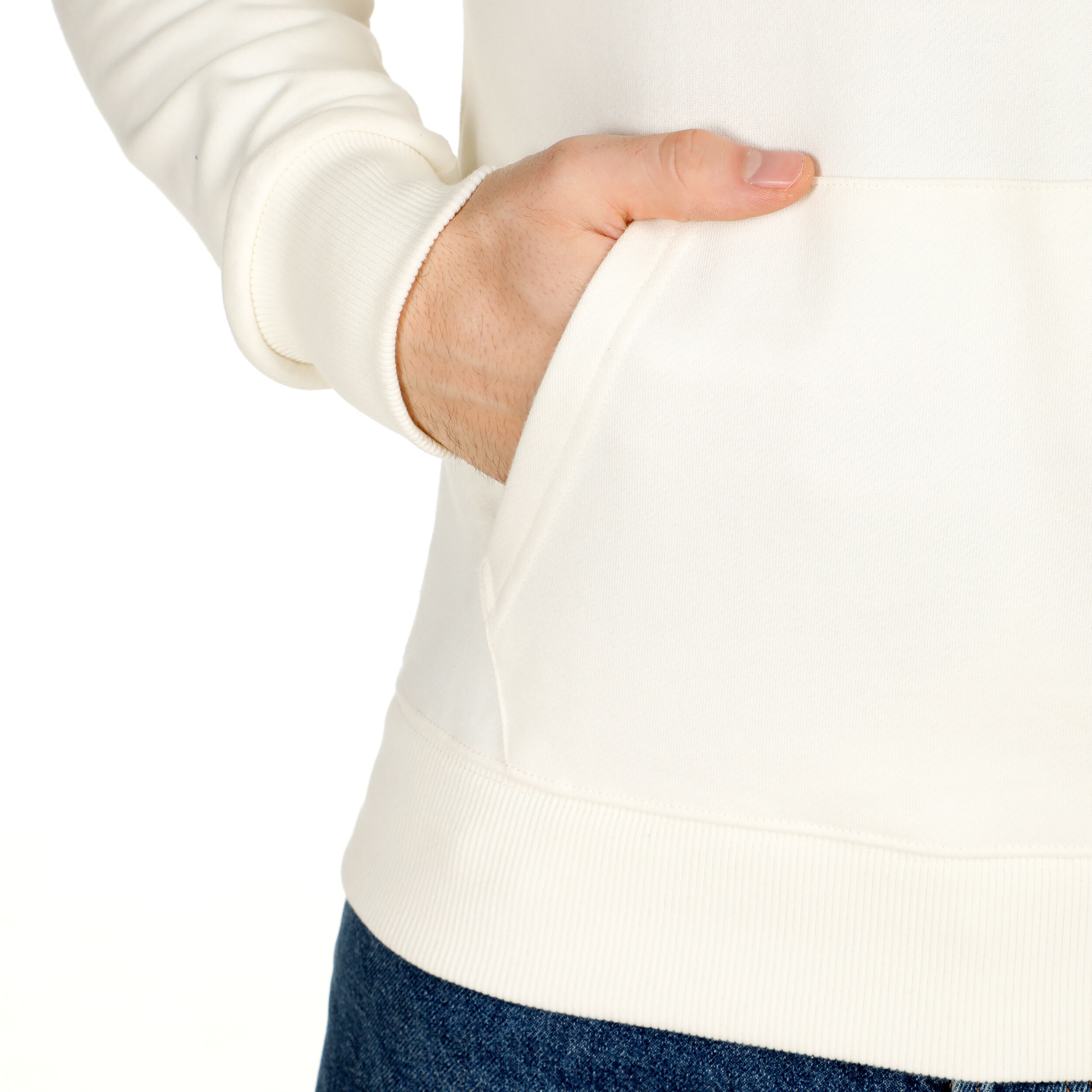 Crossroad Blurred Hoody Herren - Weiß, Salbei