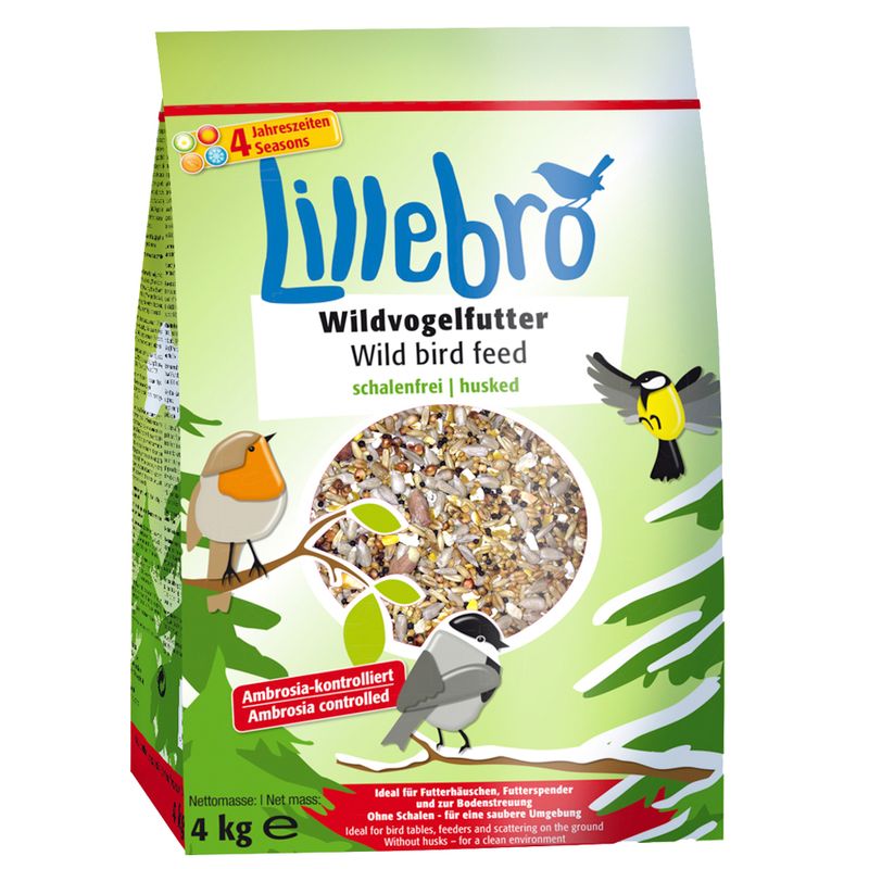 Lillebro Schalenfrei-Mix: Wildvogelfutter + Erdnusskerne + Sonnenblumenkerne % bei bitiba.de