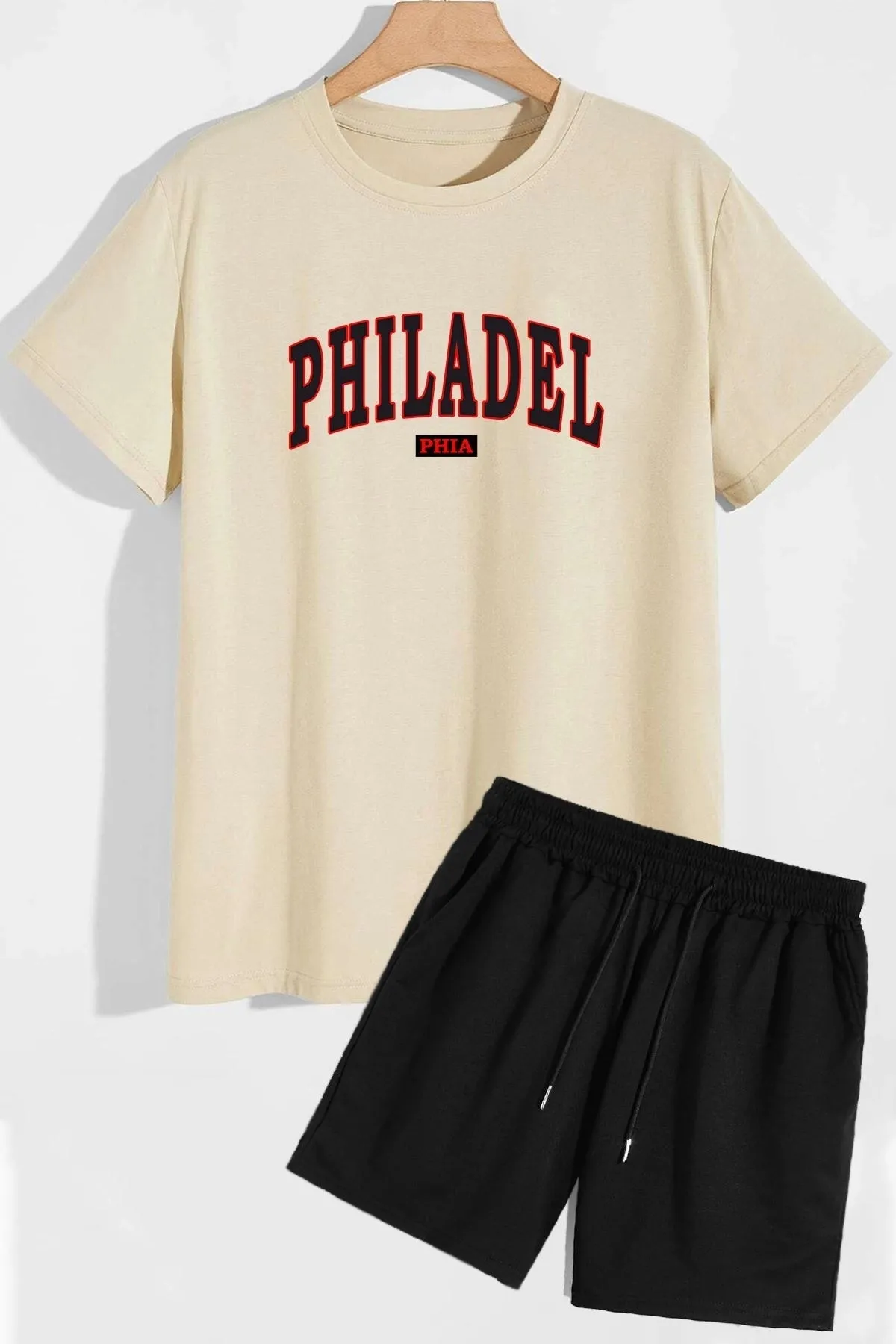 trendypassion  Phidelphia Shorts T-Shirt-Trainingsanzug-Set