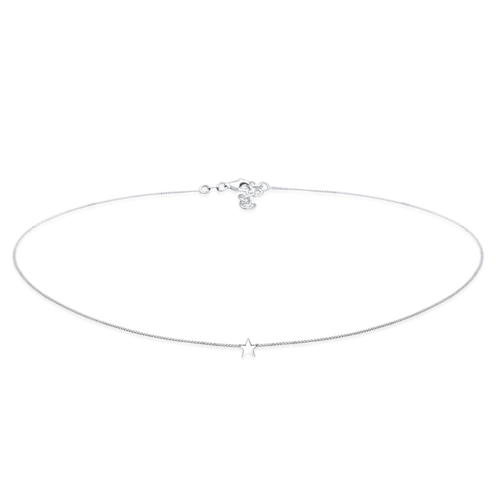 Elli Elli Collier Femmes Choker Basique Étoile Astro en Argent Sterling 925 collier