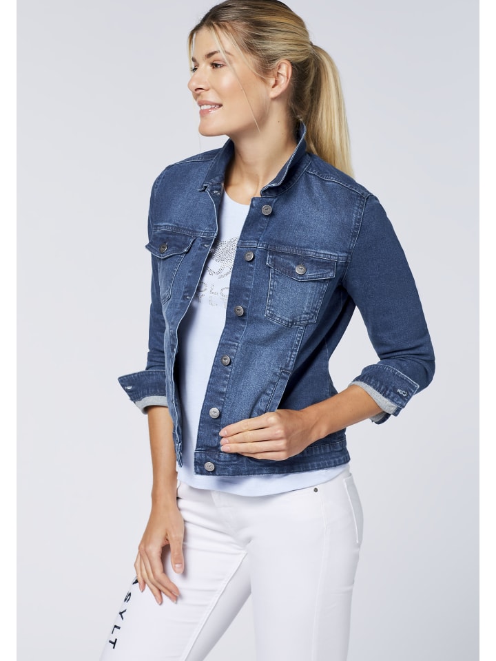 Polo Sylt Jeansjacke in Blau günstig kaufen