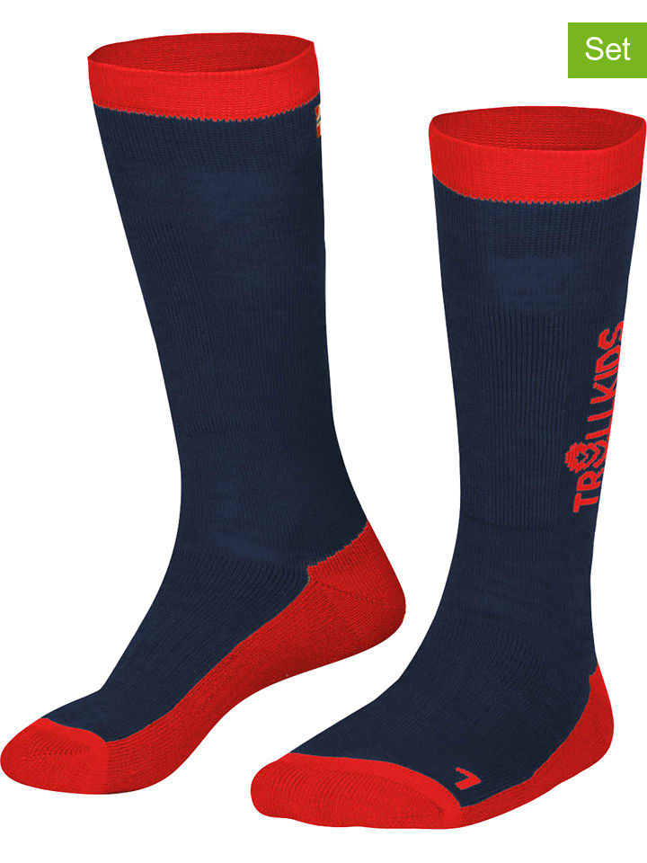 Trollkids 2er-Set: Ski-/ Snowboardsocken 