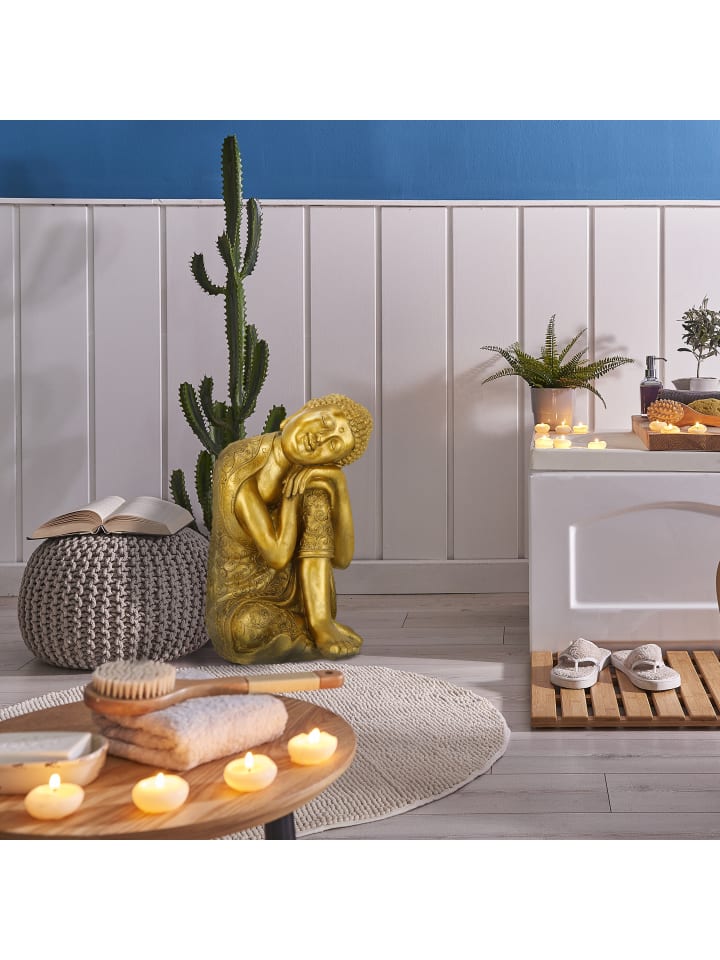 relaxdays Buddha-Figur in Gold günstig kaufen onesize
