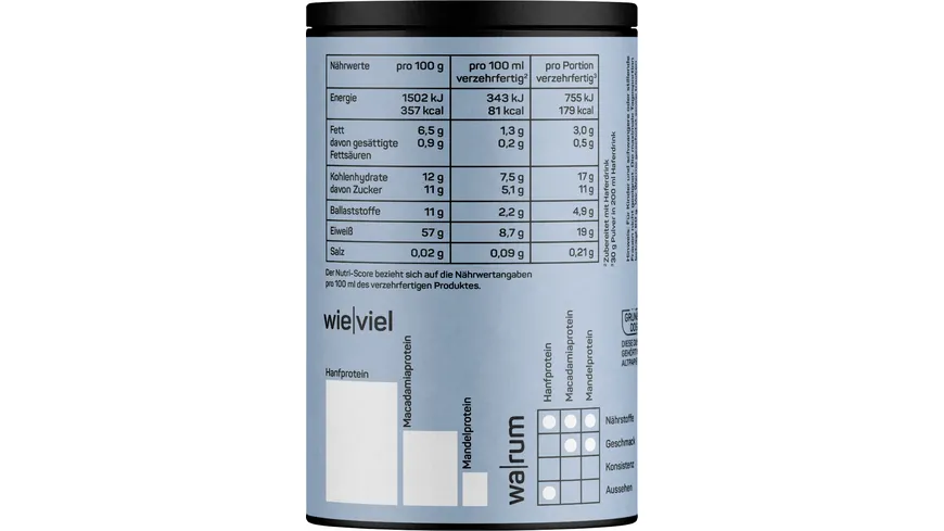 NADURIA Bio Protein Vegan Pur 300 g