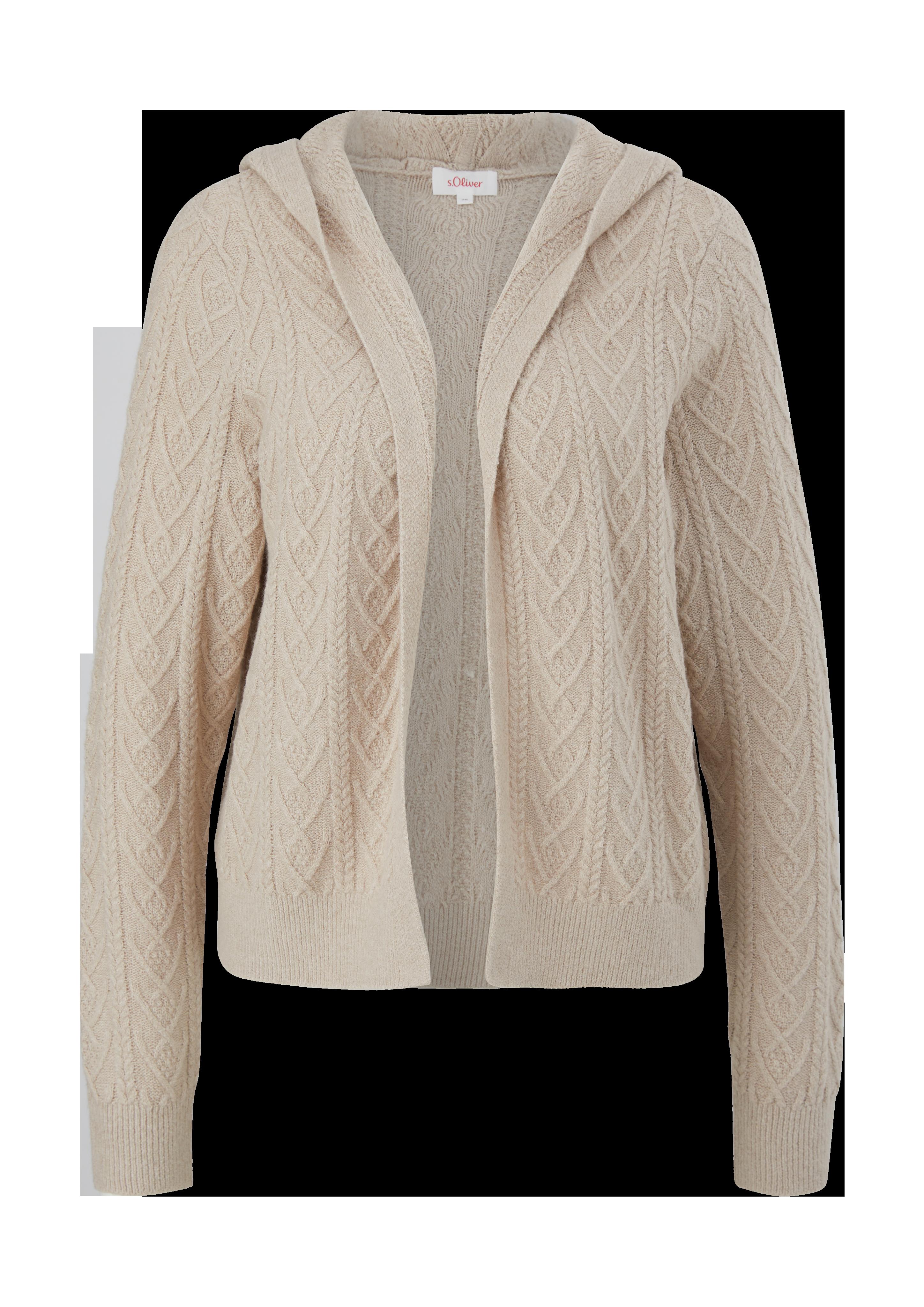 Cardigan mit Zopfmuster  2124135-8095