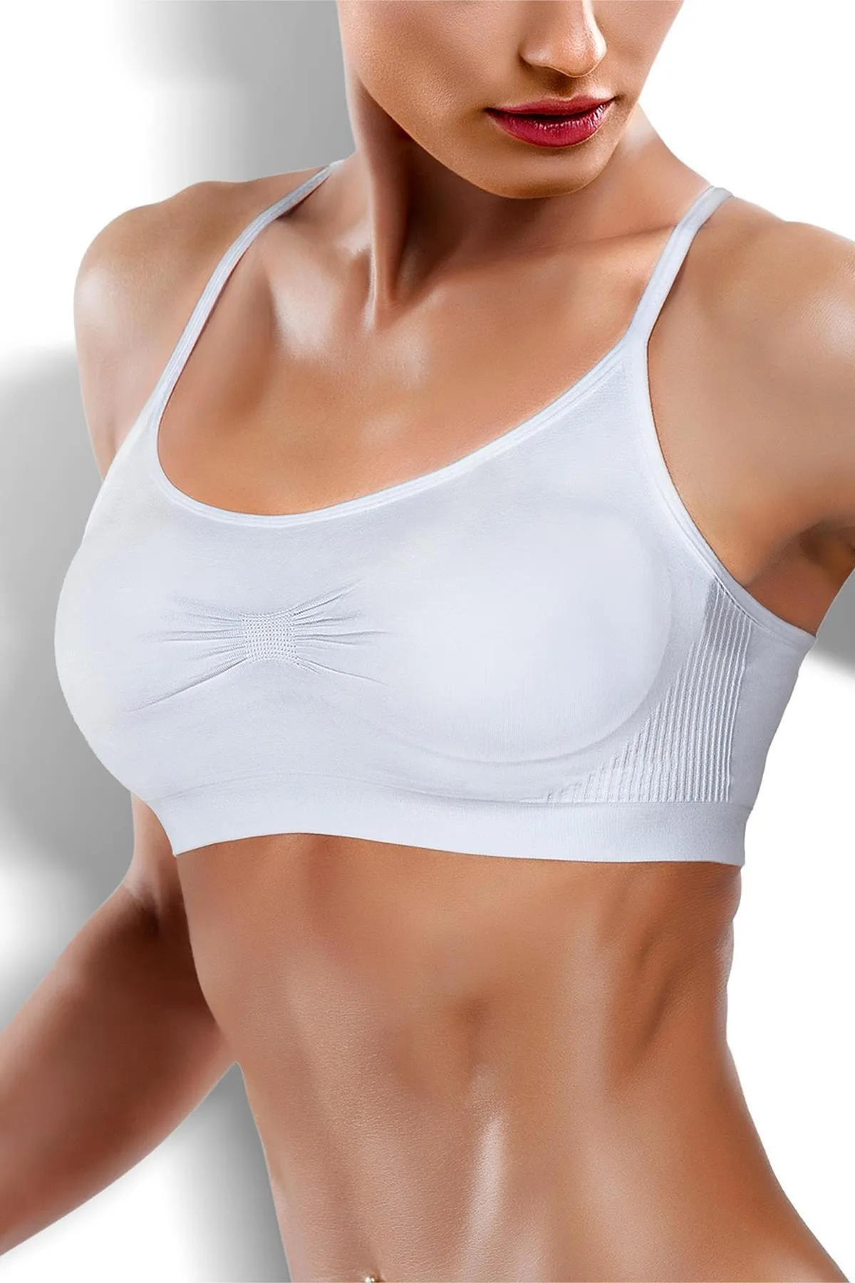 Miorre  Schwarzer Ultra Comfort Seamless Soft Cup Sport-BH für Damen