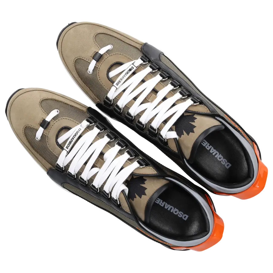 Dsquared2 - Sneaker low LEGENDARY Nubukleder Nylon - grün