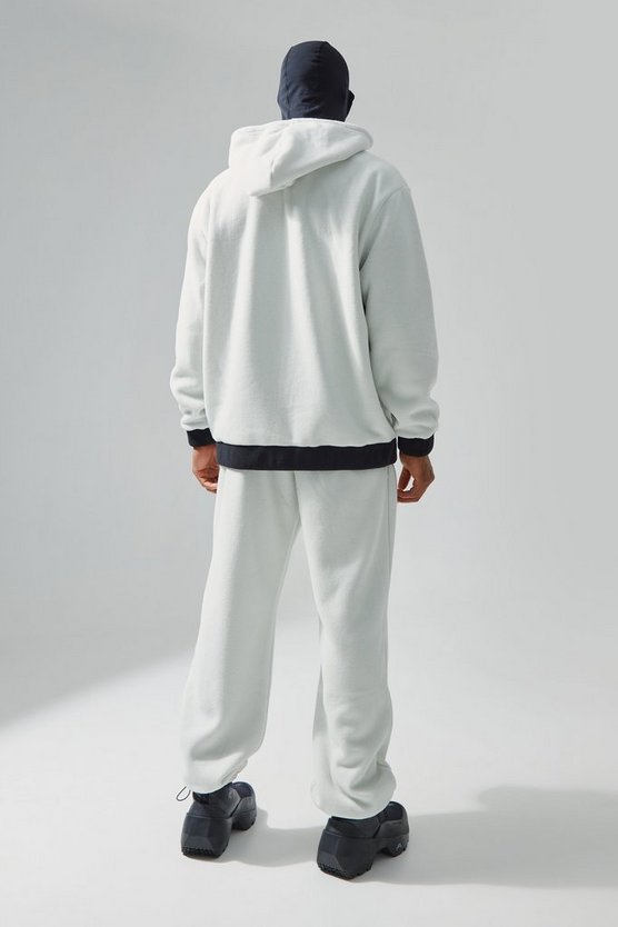 Oversize Jogginghose mit Fleece-Futter und Reißverschluss