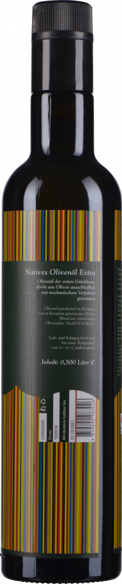 Oleum Viride Belić Selektion Belić Natives Olivenöl Extra 0,5 Liter