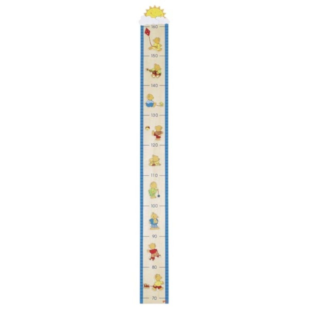 Gollnest & Kiesel Messlatte Messlatte Bären Karlchen aus Holz für Kinder 60961 (1-tlg), Zum aufhängen an die Wand