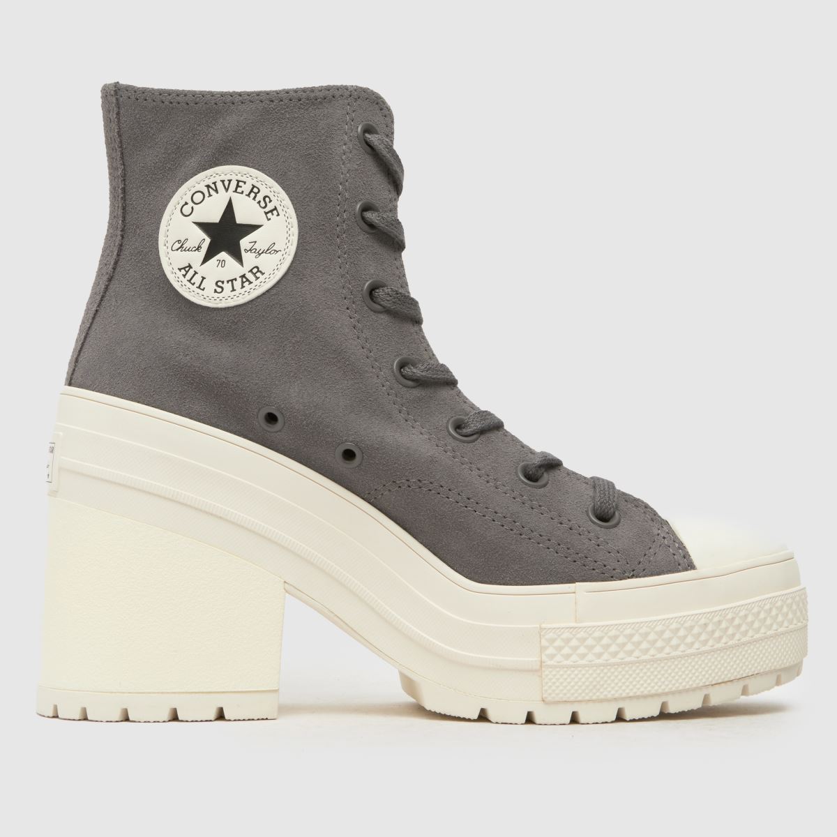Converse Chuck 70 De Luxe Heel Platform edzőcipők szürke színben