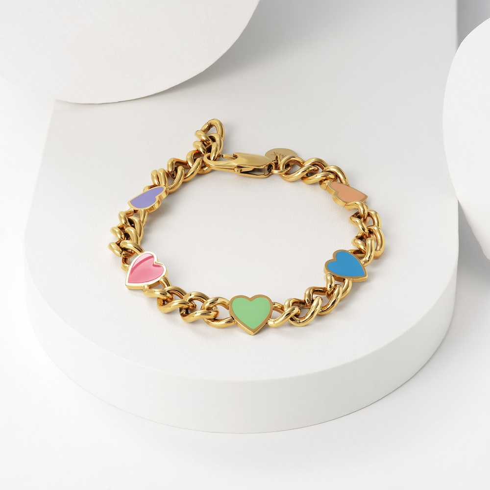 GMK Collection Bracelet Acier inoxydable, Émail Bracelet