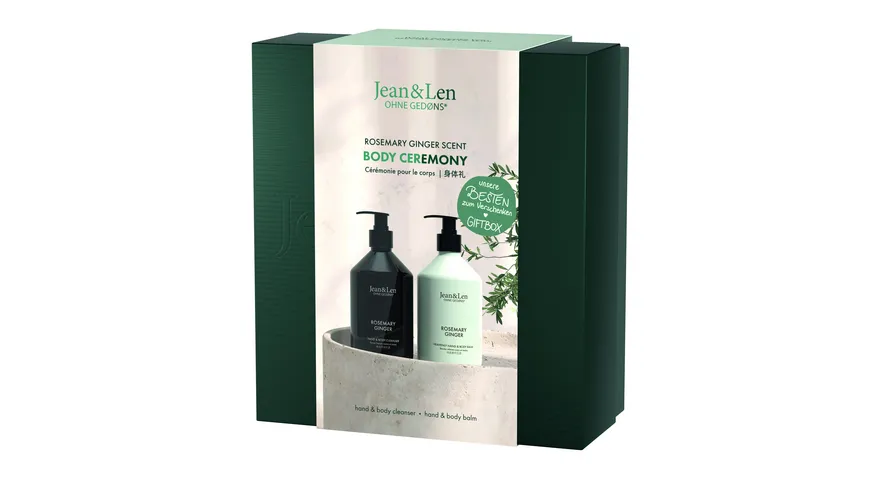 Jean&Len Body Ceremony Giftbox Rosemary/Ginger Geschenkpackung