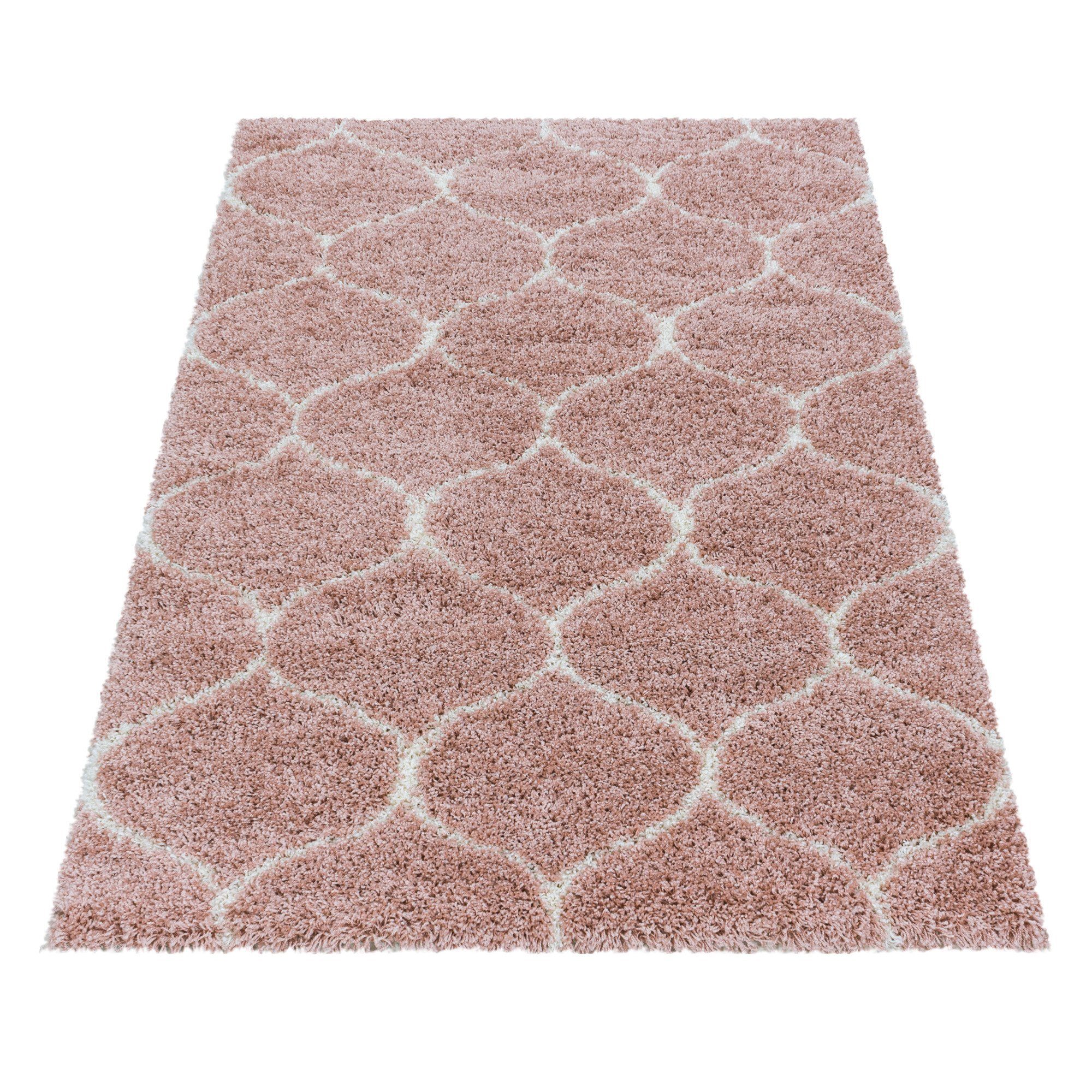 Hochflor-Teppich Hochflorteppich Langflorteppich Wohnzimmer Shaggy Schlafzimmer, Miovani, Rechteckig, Höhe: 30 mm