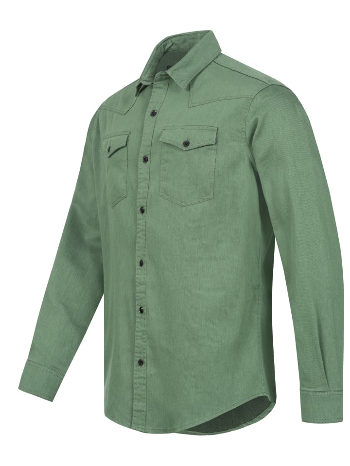 Rock Creek Jeanshemd in Minzgrün günstig kaufen