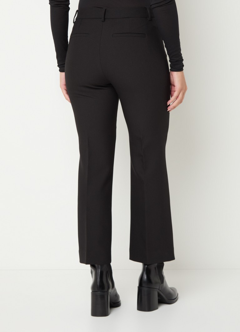 Pantaloni cropped a zampa d'elefante a vita alta Glicine di Max & Co con tasche laterali