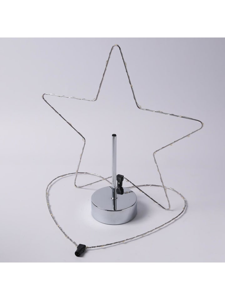 MARELIDA LED Stern/Herz LED Kombileuchte 50cm in silber günstig kaufen onesize
