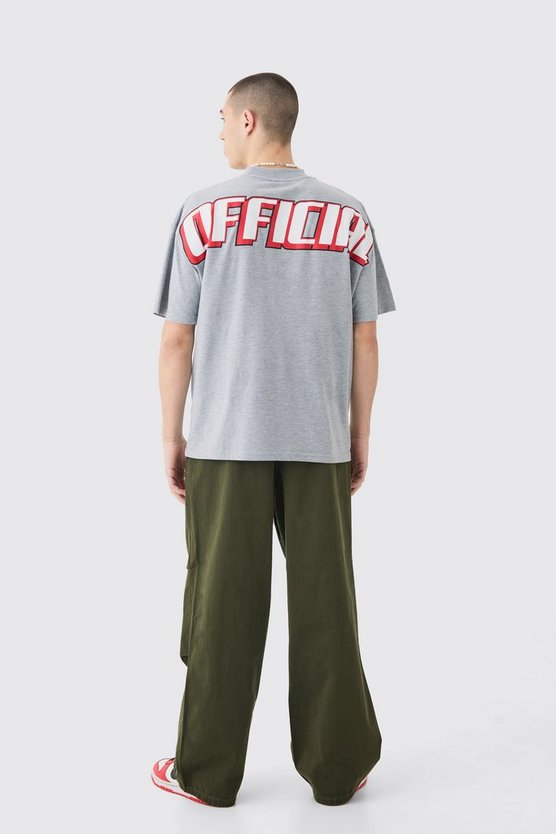 Oversize T-Shirt mit Official Print