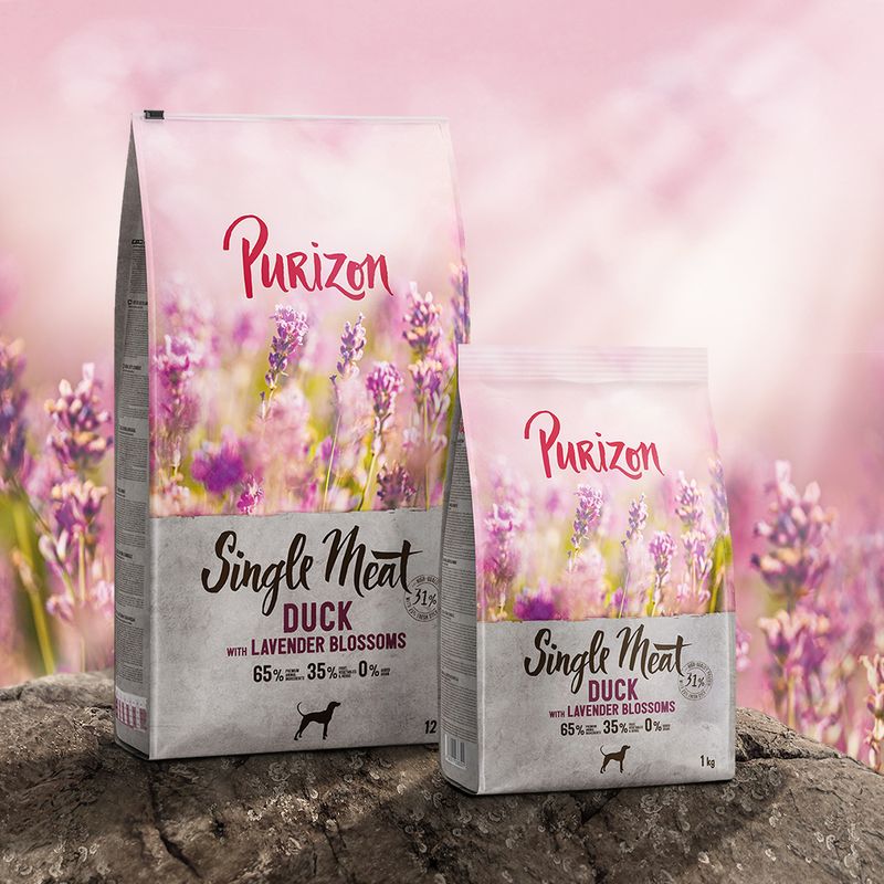 Purizon Single Meat Adult Ente mit Apfel & Lavendelblüten | bitiba