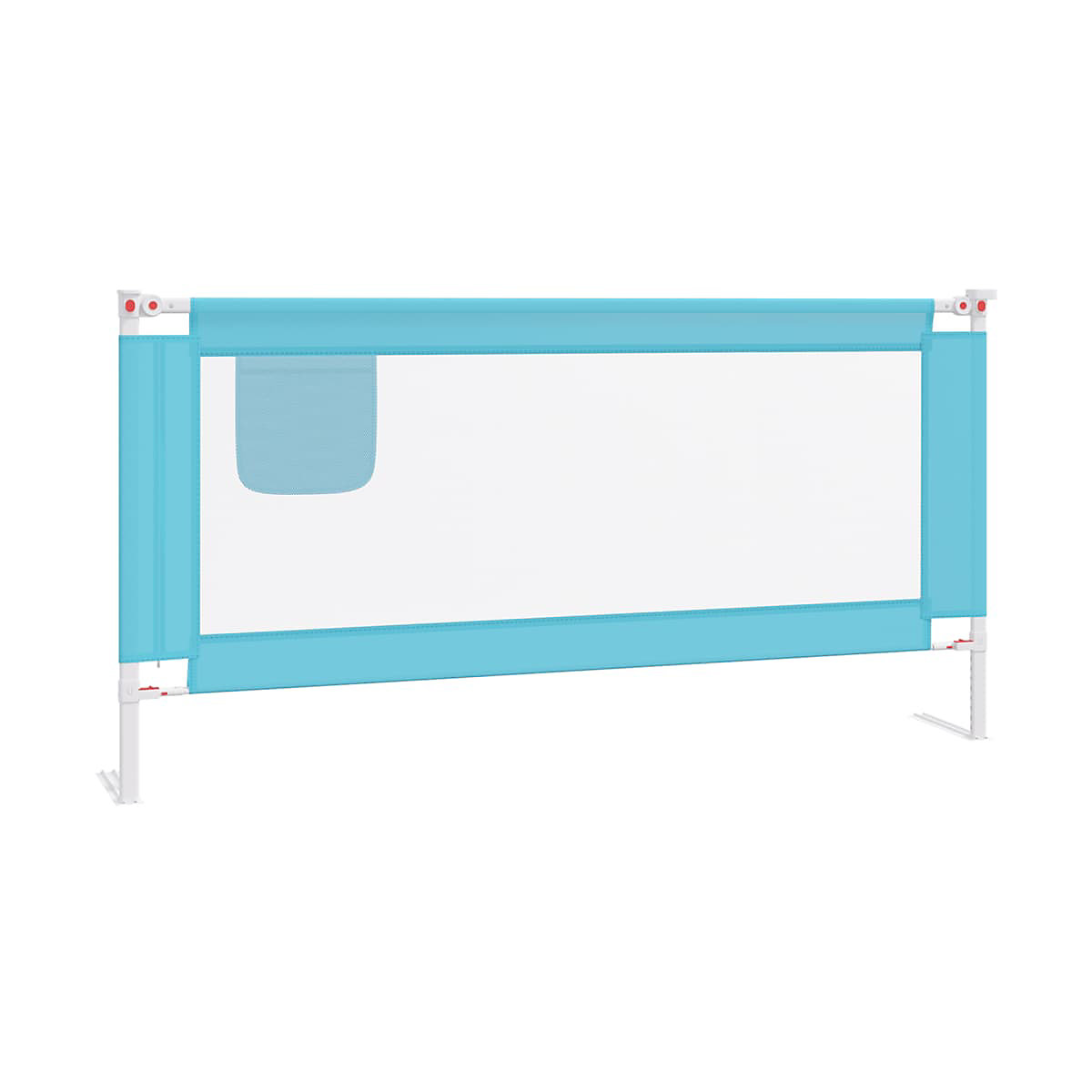 Kleinkind-Bettschutzgitter Blau 180x25 cm Stoff