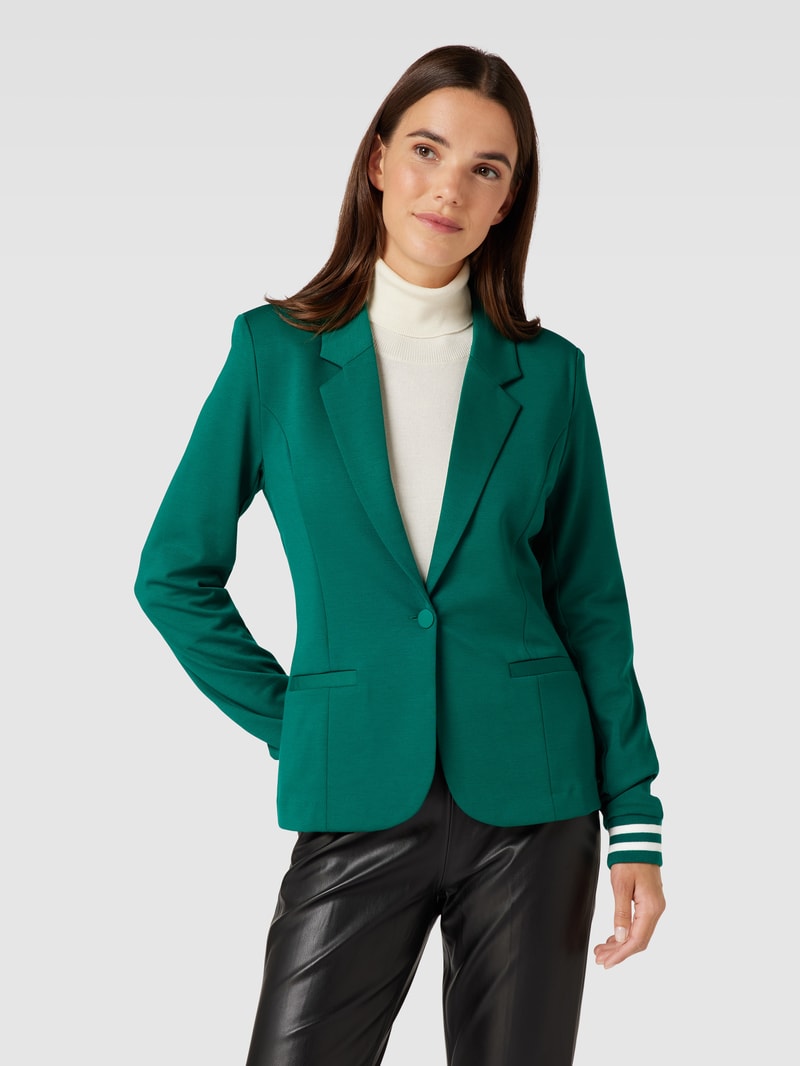 Blazer mit Paspeltaschen Modell 'KINNIE' in dunkelgrün