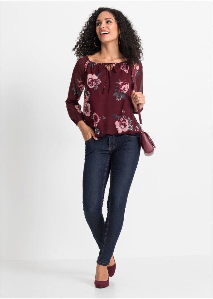 Bluse mit Tunnelzug