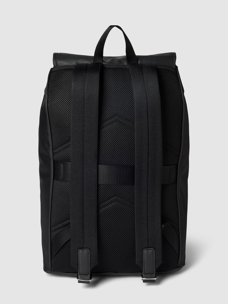 Rucksack mit Label-Details Modell 'ELEVATED' in schwarz