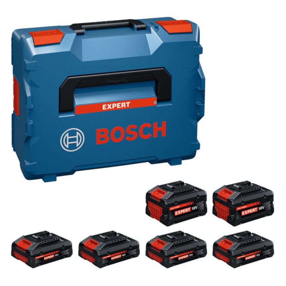 Bosch plavi pribor 1600A0373G EXBA18V baterija Set baterija 4x EXBA18V-40 2x EXBA18V-80 u L-kutiji
