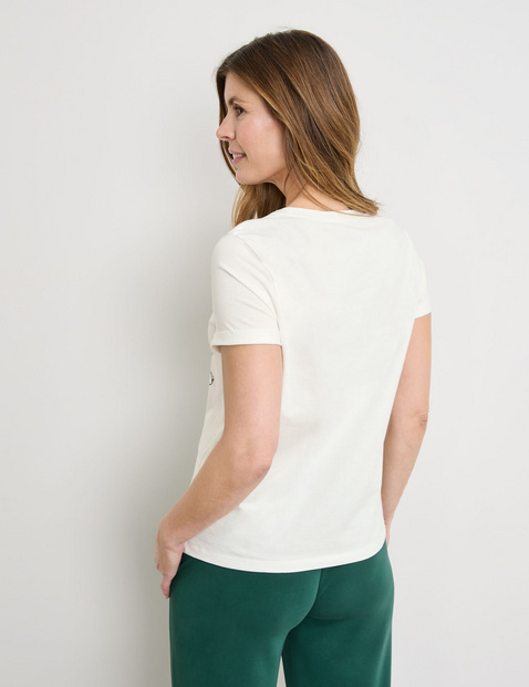 T-Shirt aus Baumwolle mit Frontprint