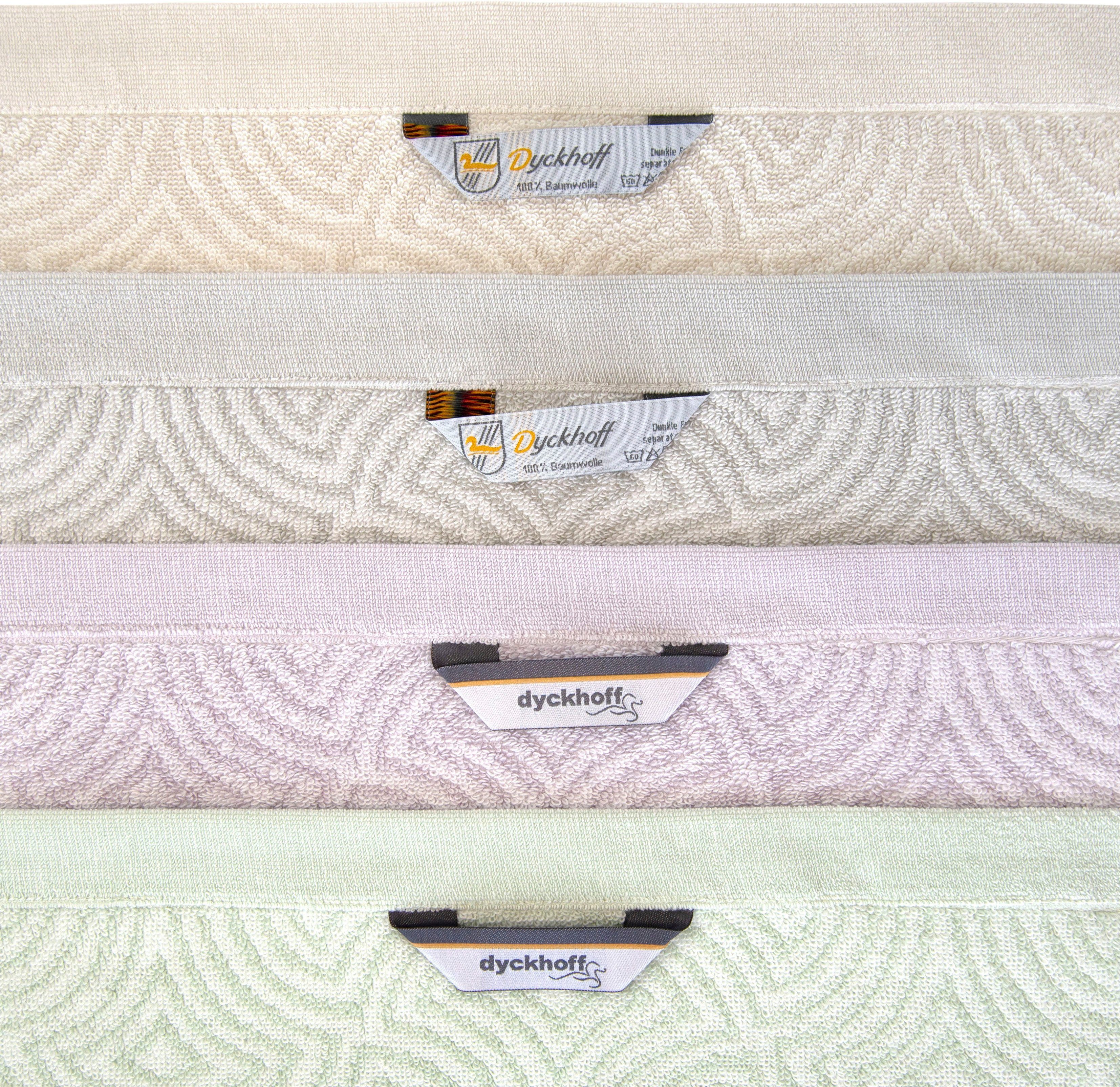 Dyckhoff Handtuch Set Landscape, Walkfrottier, (Set, 6-tlg)